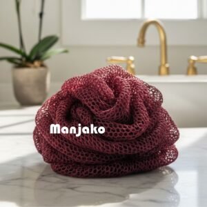 Accueil Éponge africaine de gommage premium bordeau