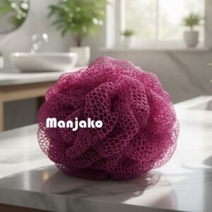 Éponge exfoliante africaine, djampé sénégalais violet clair