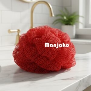 Accueil Éponge exfoliante africaine, djampé sénégalais rouge