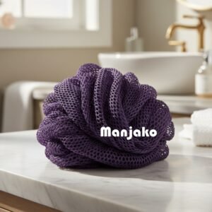 Éponge exfoliante africaine, djampé sénégalais violet foncé